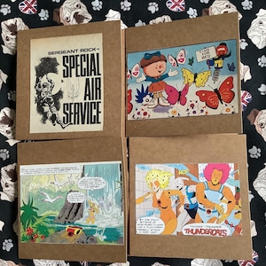 Divertido cartão de felicitações em branco, feito à mão, com tema inspirado na nostalgia da infância - vendido individualmente - cartões com tema retrô para muitas ocasiões