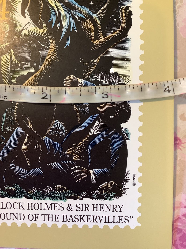 Vintage 1993 Royal Mail 'Sherlock Holmes' Postcards Perfect For Scrapbooking Junk Journals Approx 4 By 6 Sold Individually Collectable image 6