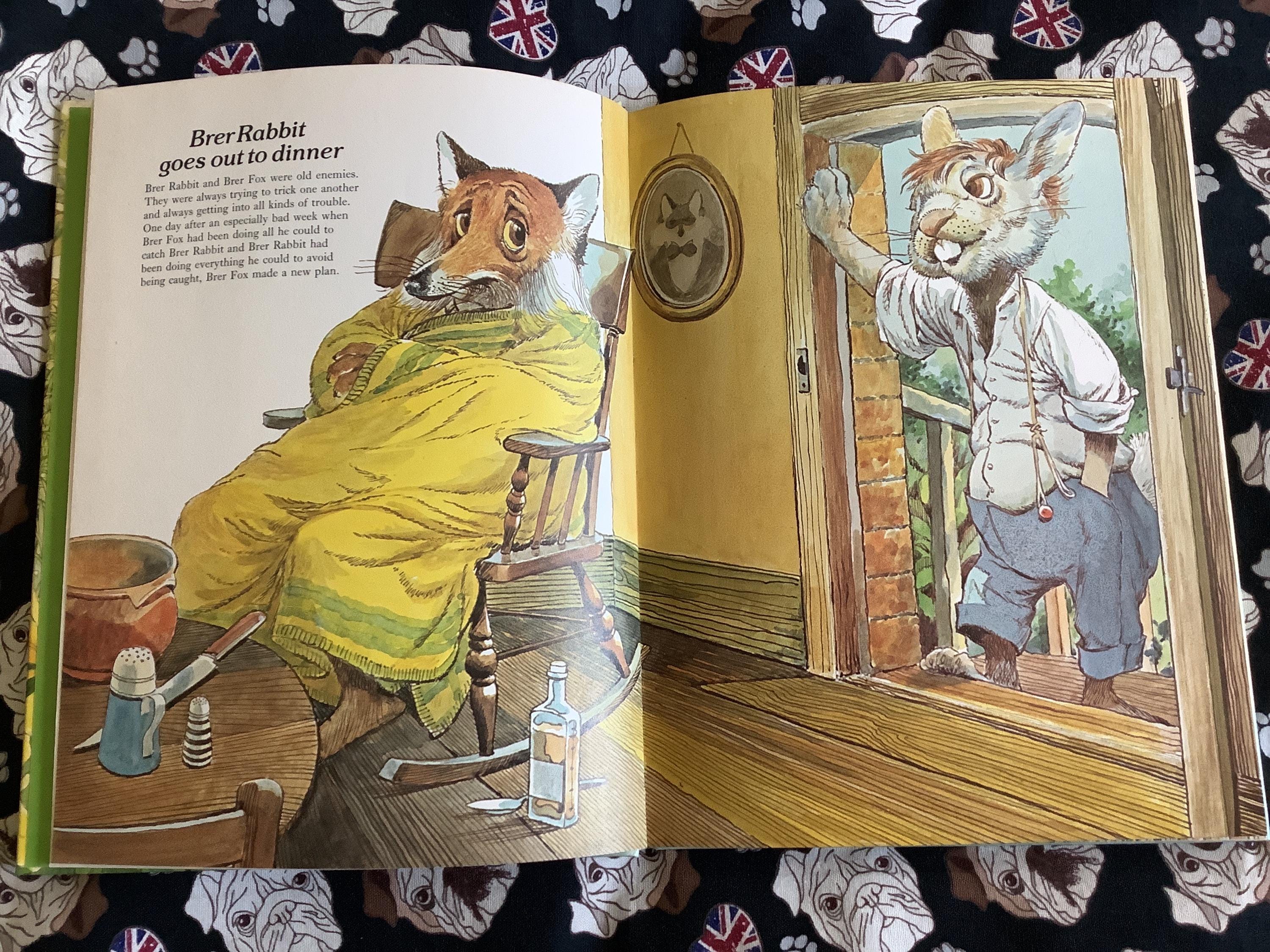 Brer Rabbit 1881 RARE Vintage 1980 the Adventures of Brer Rabbit Hardback Book by Joel ...