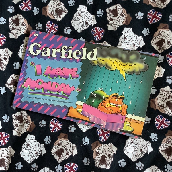 RARE Vintage 1987 'Garfield I Hate Monday' en rústica - Libro de historietas divertido - Regalo de fans de Garfield - Humor del lunes y otros dibujos animados de Garfield