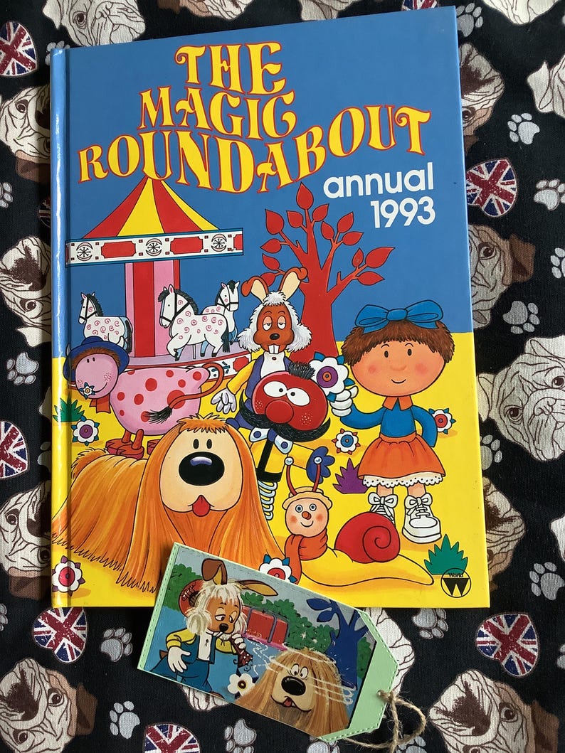 RARE Vintage 1993 'the Magic Roundabout' Annual in Hardback ...