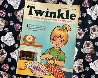 Vintage raro del 10 de junio de 1972 Cómic 'Twinkle' - Historias de tiras cómicas - Coleccionable - Nostalgia de la infancia - Regalo de cumpleaños divertido e inusual