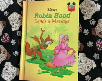 RARE 2000 Vintage 'Robin Hood Sends a Message' Book in Hardback - Walt Disney Picture Book of the Movie - Fun Birth Year Gift - Maid Marian