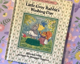 Beautiful Vintage 1987 Alison Uttley's 'Little Grey Rabbit's Washing Day' from The Little Grey Rabbit Library in Hardback - Children's Book