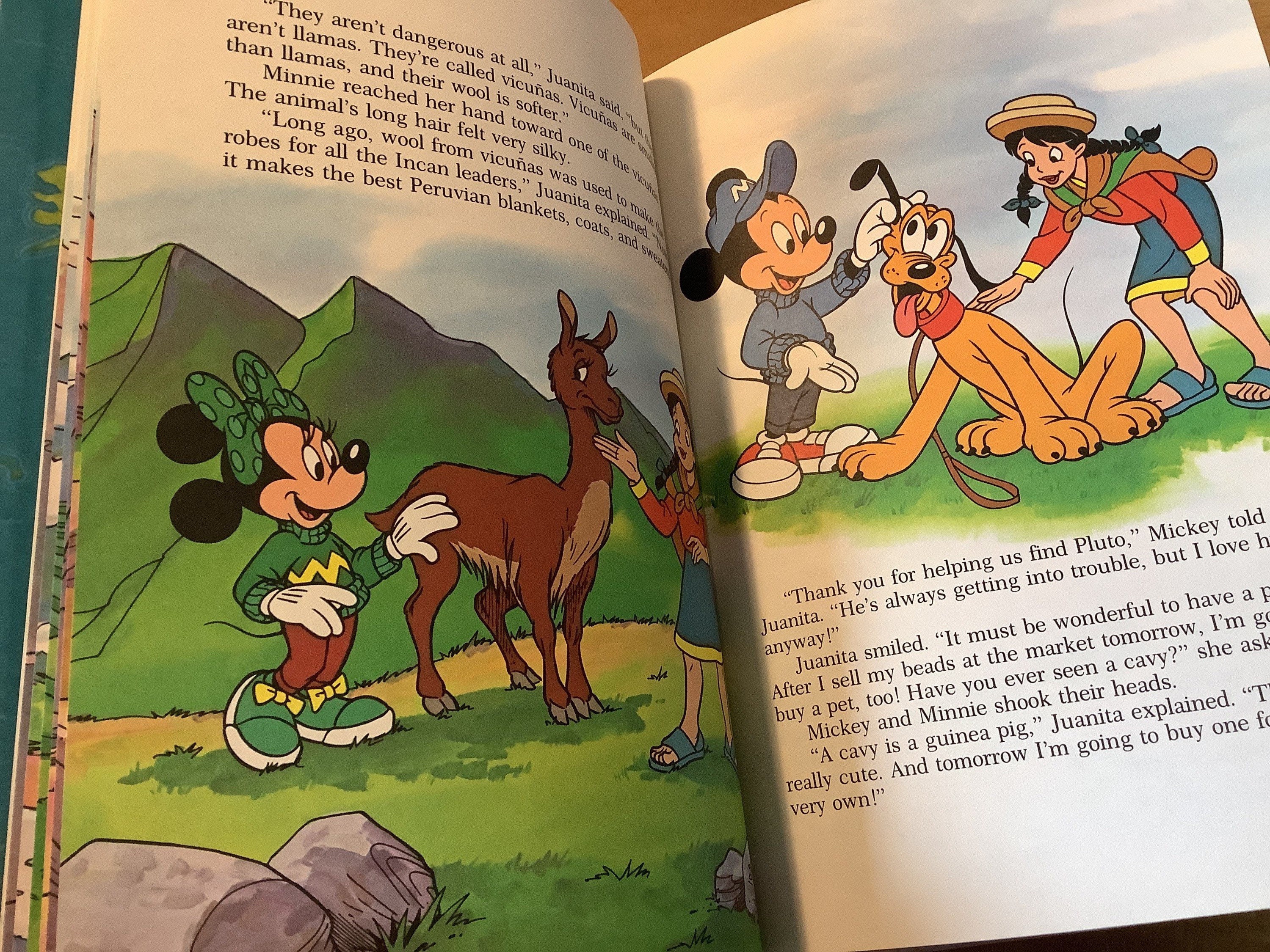 ディズニー　ヴィンテージ　絵本 ヴィンテージ 1991「ペット パルズ ペルーの冒険」ディズニー スモール