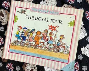 Vintage 1990 The Raggy Dolls 'The Royal Tour' Paperback Book Fun Picture Book -Childhood Nostalgia -1990 Retro Birthday Gift -Kids TV Series