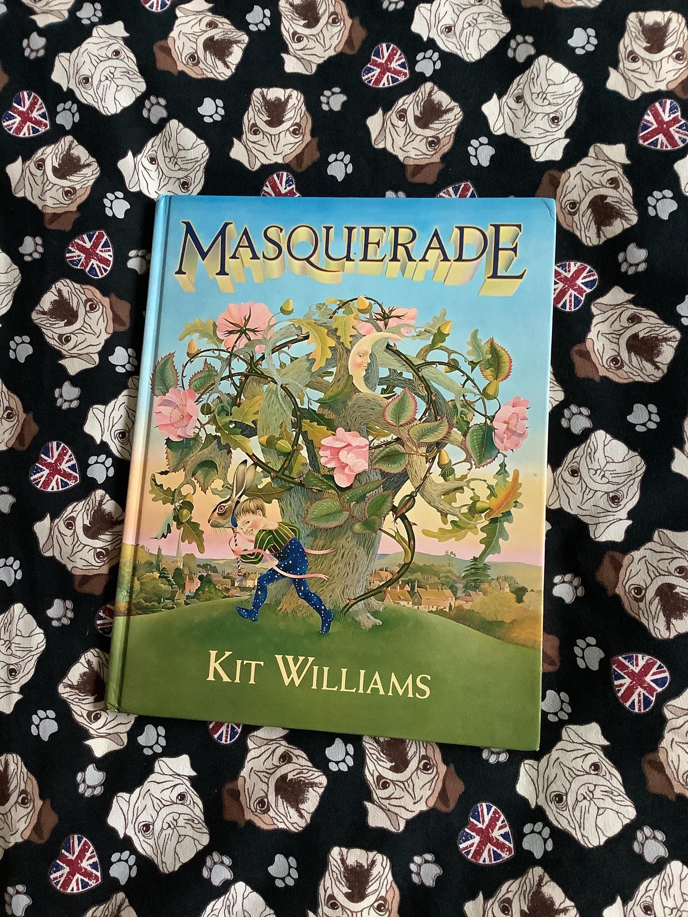 RARE Vintage 1980 'masquerade' Hardback Book by Kit Williams