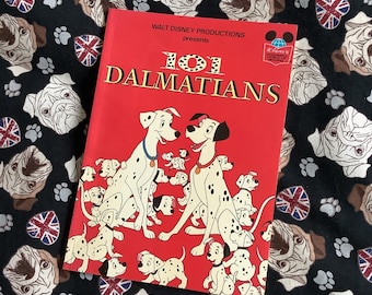 RARO libro per bambini d'epoca del 1983 "La carica dei 101" di Walt Disney in edizione tascabile: un regalo divertente e nostalgico per l'anno di nascita di un amante dei cani dalmata.
