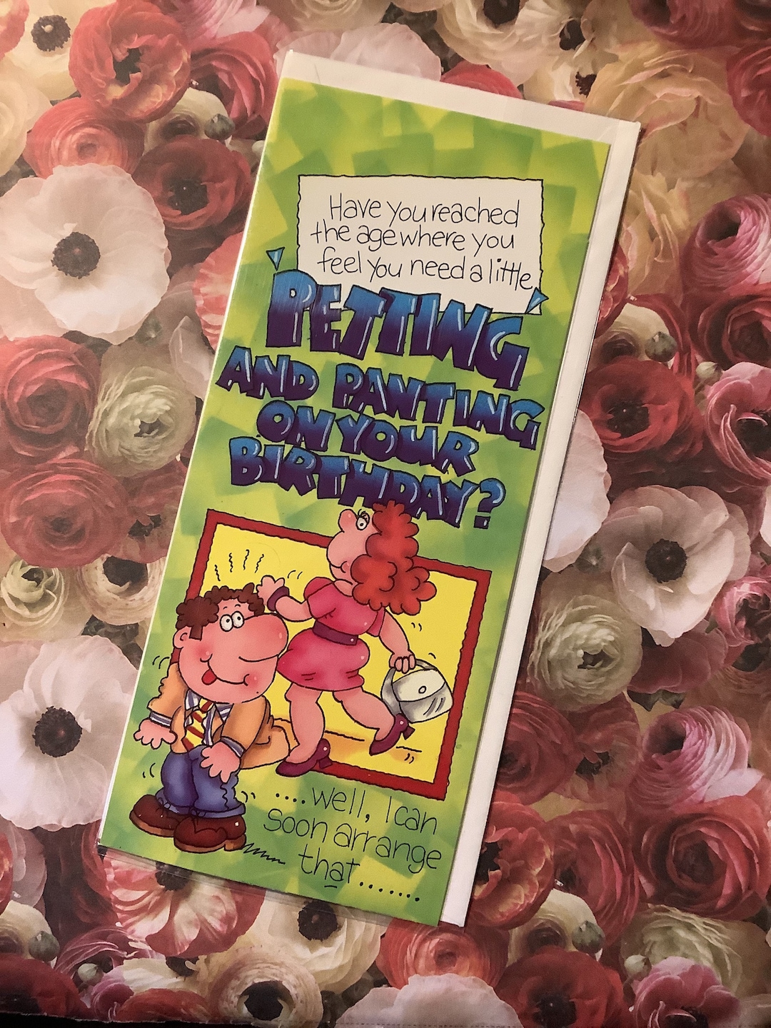 RARE Humorous Vintage/retro Circa 1980s Humorous Birthday Card - Cheeky ...