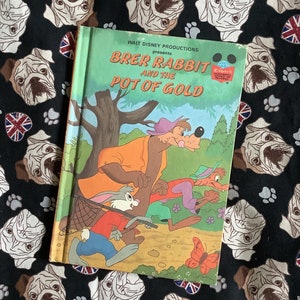 RARE Vintage 1983 First Edition &#39;Brer Rabbit And The Pot Of Gold&#39; - Walt Disney Hardback Book - Matte Cover - Fun & Nostalgic Birthday Gift
