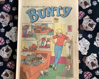 Rare Vintage September 3, 1983 Bunty For Girls Comic No 1338 - Childhood Nostalgia - The Four Marys - Fun & Unusual Birth Year Gift