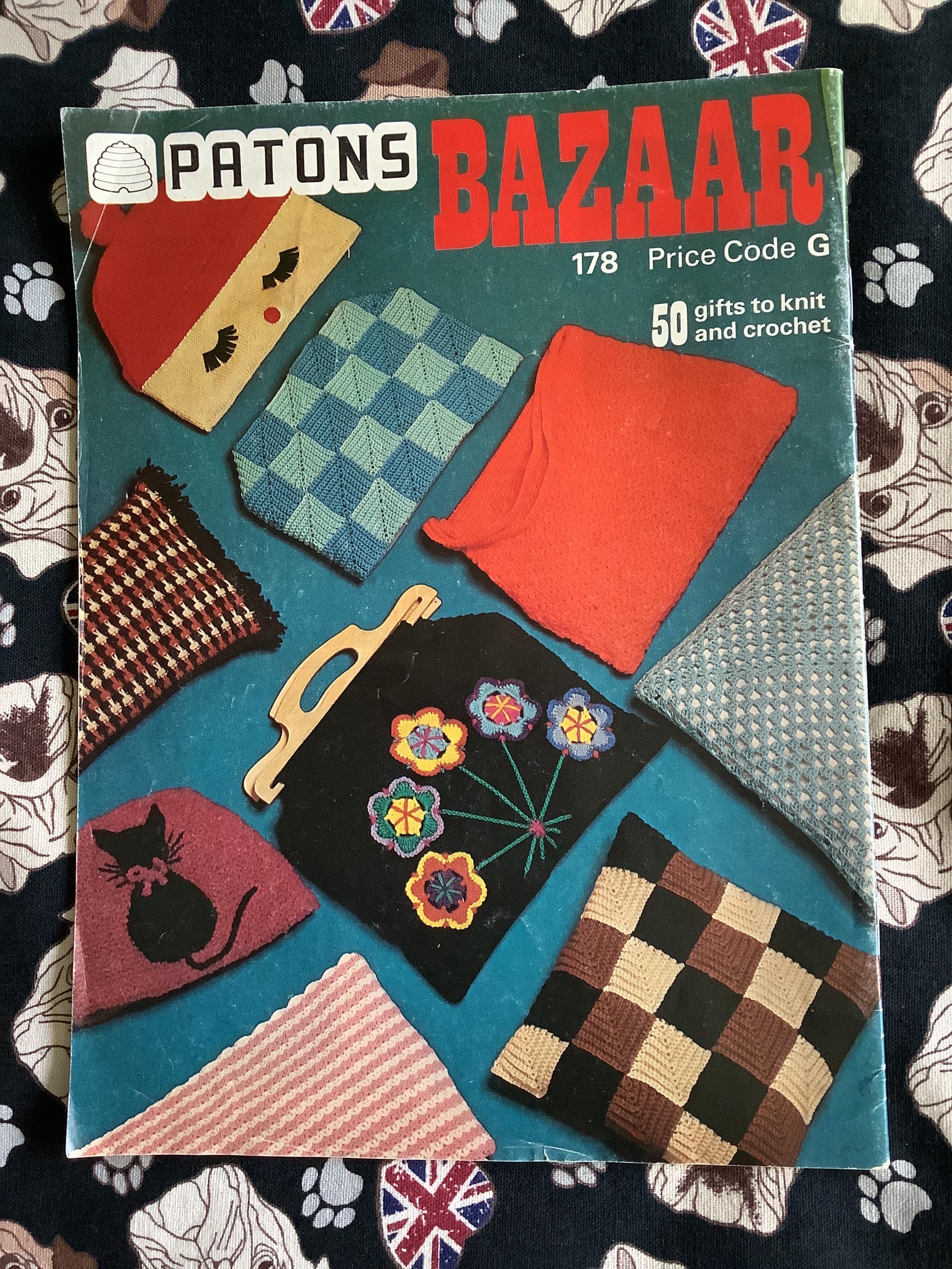 RARE Vintage 1970s Patons No 178 'bazaar Book' Knitting Pattern Booklet ...