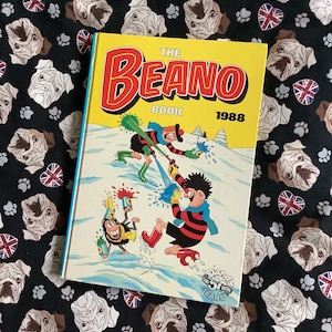 Vintage/Retro &#39;The Beano Book 1988&#39; Annual in Hardback - Fabulous, Fun Birthday Gift - Beano Lover Gift - Childhood Nostalgia  - Collectable
