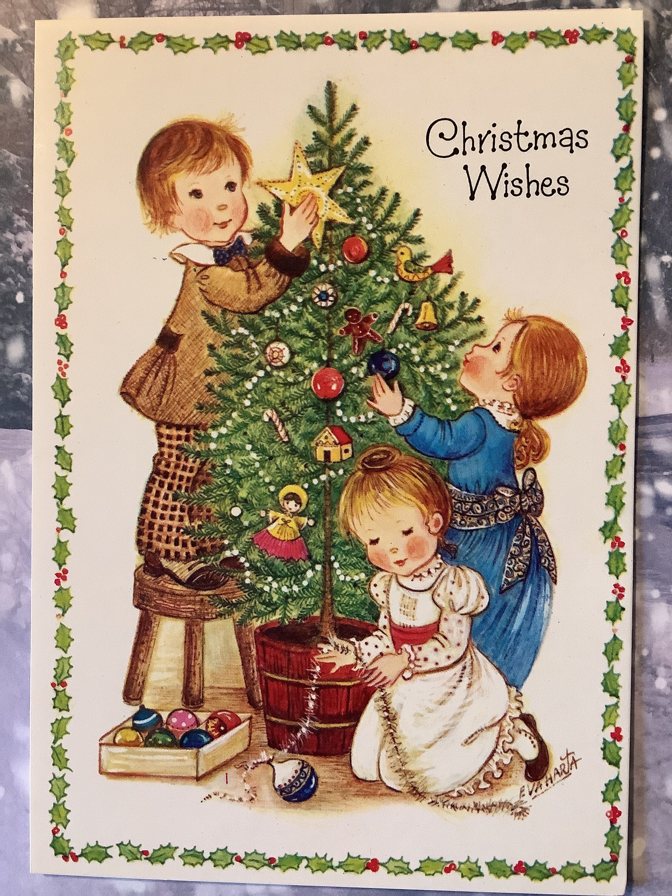 Set Di 20 Cartoline Di Natale Vintage - Biglietti Auguri In Carta, Design Retrò