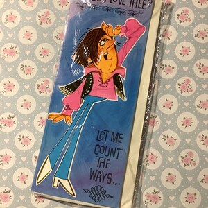 ZELDZAME humoristische vintage/retro humoristische verjaardagskaart uit circa jaren 1970 met Shakespeare-thema - grappige en ongebruikelijke kaart - retro fankaart partner/echtgenoot