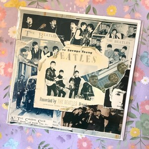 Couverture d'album vintage 1995 des Beatles « Anthology 1 » Carte de voeux vierge de 2009 Paper Ephemera Junk Journal Filler Fan des Beatles