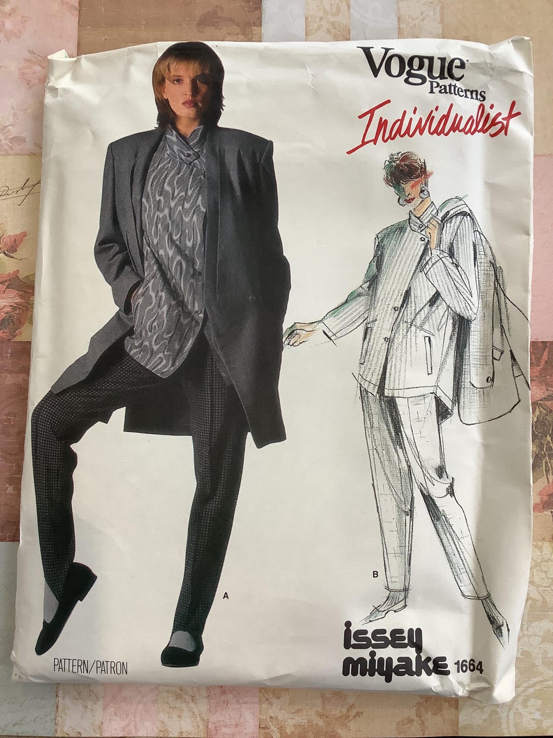 RARE Uncut Vintage 1986 Vogue 'individualist' Issey Miyake Sewing ...