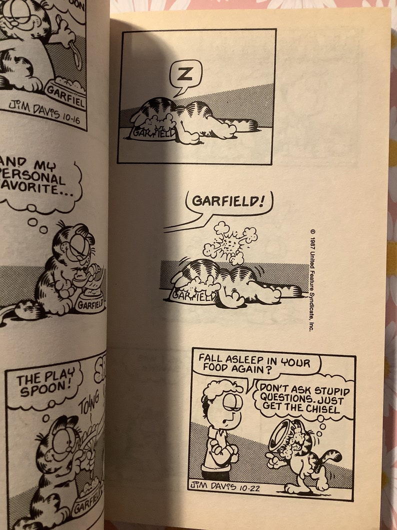 Garfield Question RARE Vintage 1991 'garfield on Top of the World' by Jim Davis ...