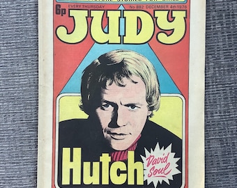 Rare Vintage December 4 1976 Judy Comic - Comic Strip Stories - Collectable - Childhood Nostalgia - Fun Retro 50th Birthday Gift -David Soul