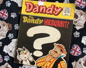 Rare Vintage 1986 Dandy Mini Comic No. 88 'The Dandy Whodunnit?' Comic Strip Story Book - Fun, Nostalgic Birthday Gift for a Dandy Comic Fan