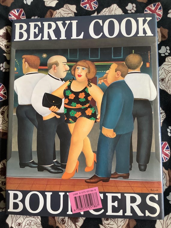 Beryl Cook Bouncers 洋書 アートブック Vintage 1991 FIRST EDITION 'bouncers' by Beryl Cook in Hardback