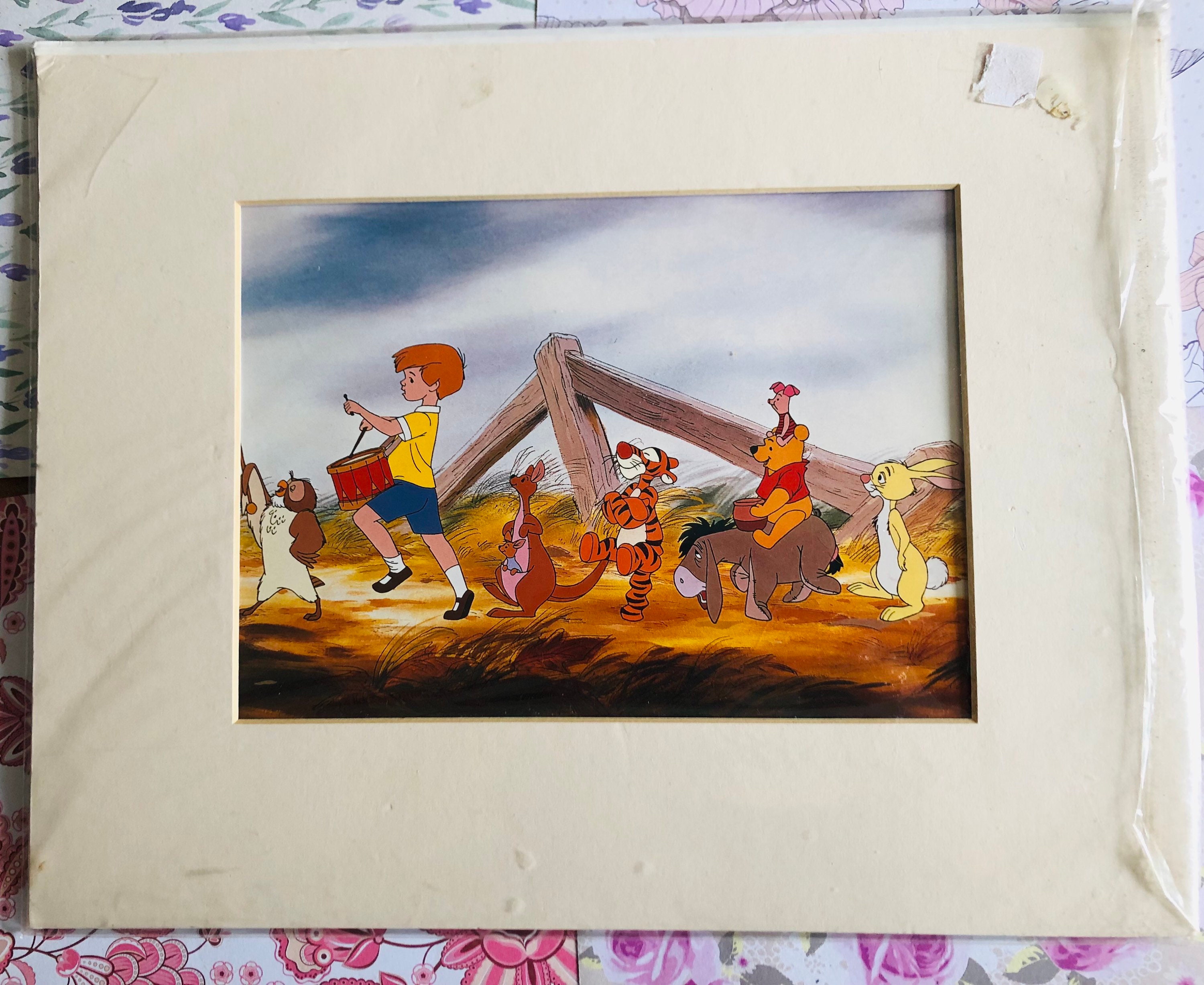 VINTAGE Winnie the Pooh and Friends Large Print That Comes With a