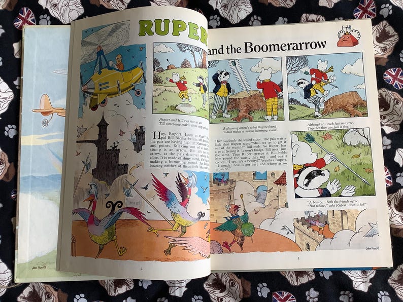 1989 Vintage Children's Book 'rupert' Daily Express Annual in Hardback ...