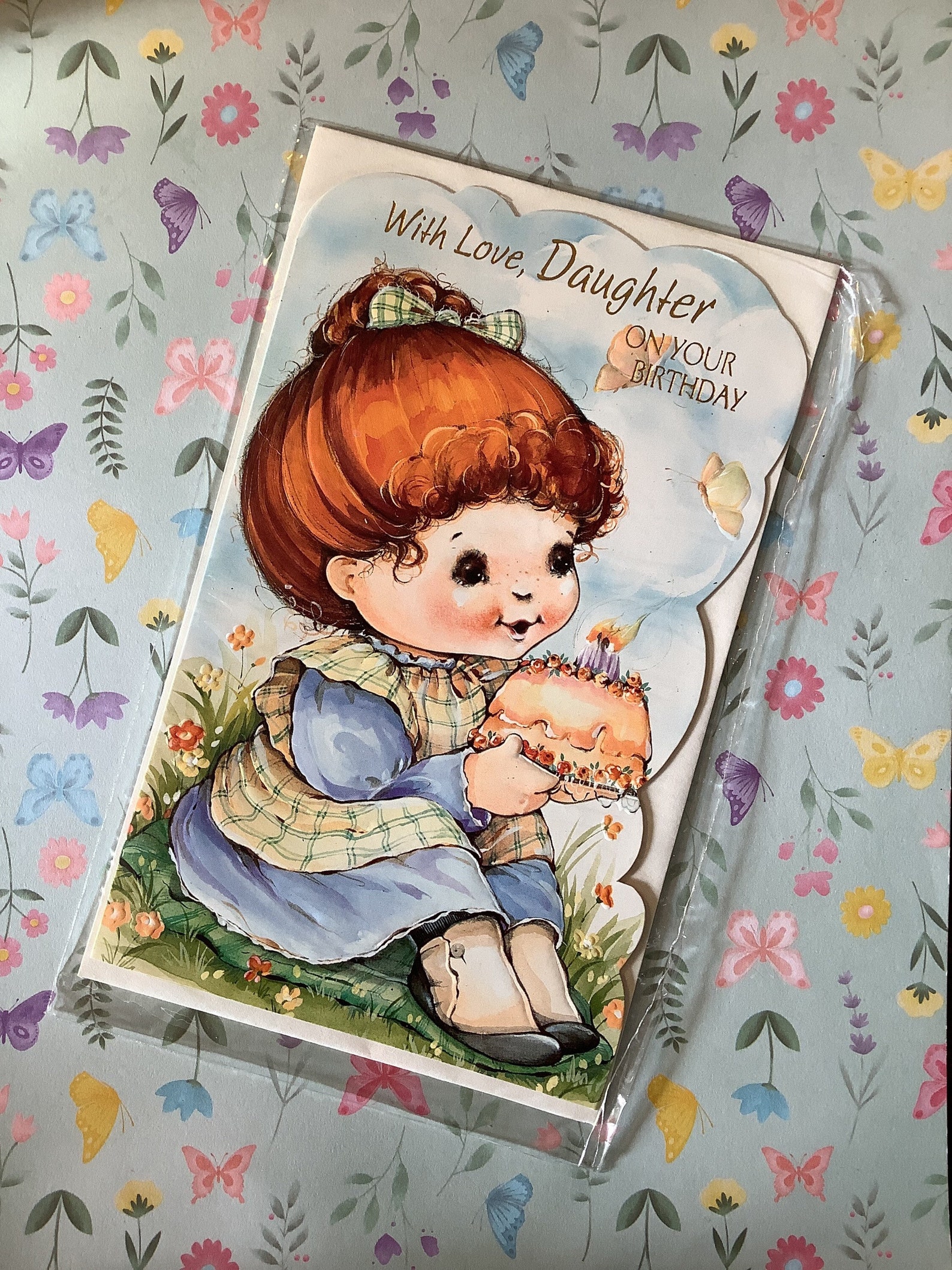 RARE Vintage Circa 1970s 'with Love, Daughter on Your Birthday' Card ...