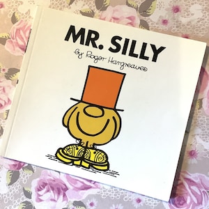 Vintage 1998 The Mr Men 'Mr. Silly' by Roger Hargreaves in Softback STUNNING Little Picture Book - Vintage Birthday Gift -FREE Handmade Tag