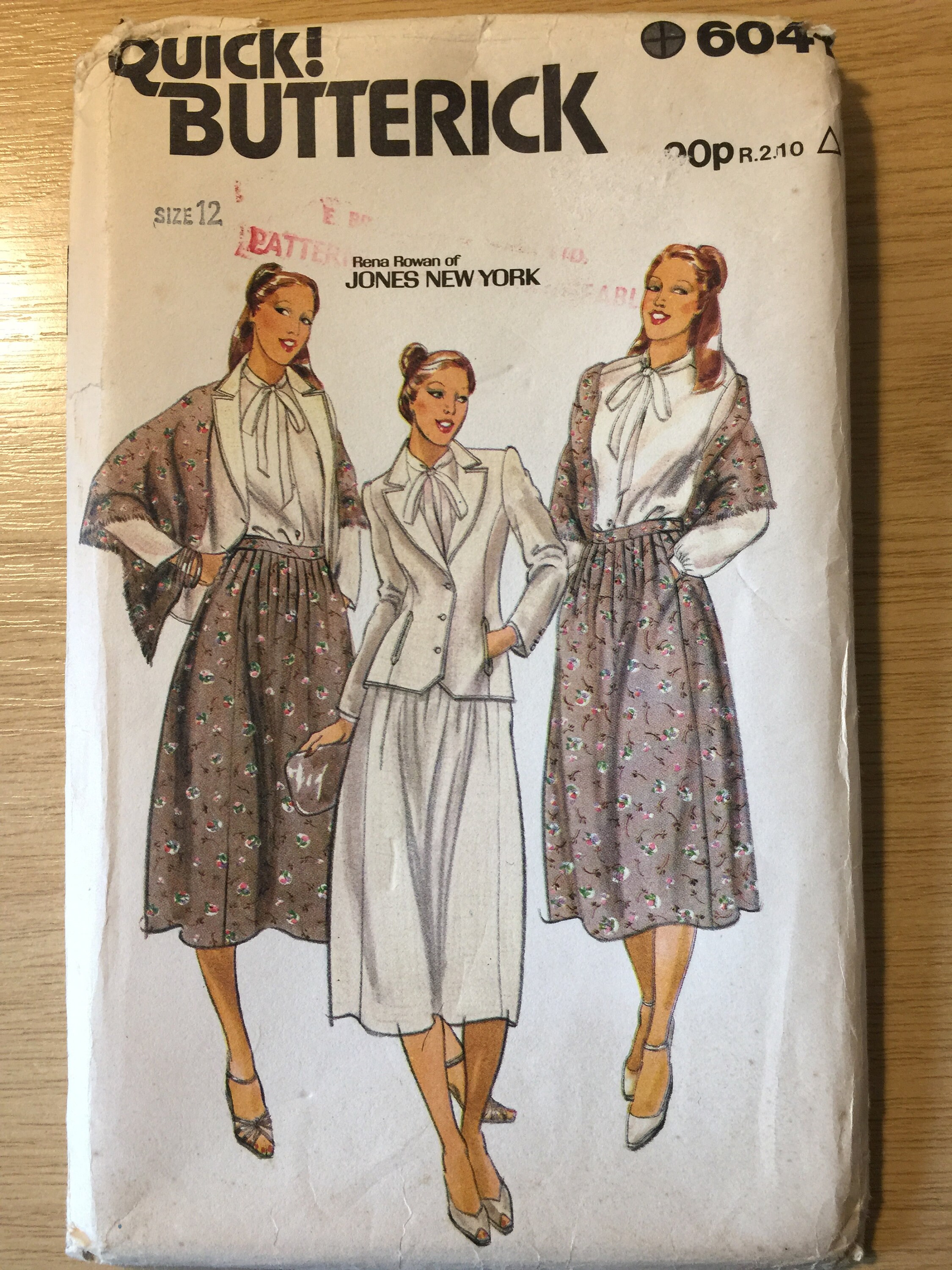 ✳︎Rena✳︎ RARE Vintage Uncut 1970s Quick! Butterick 'rena Rowan of