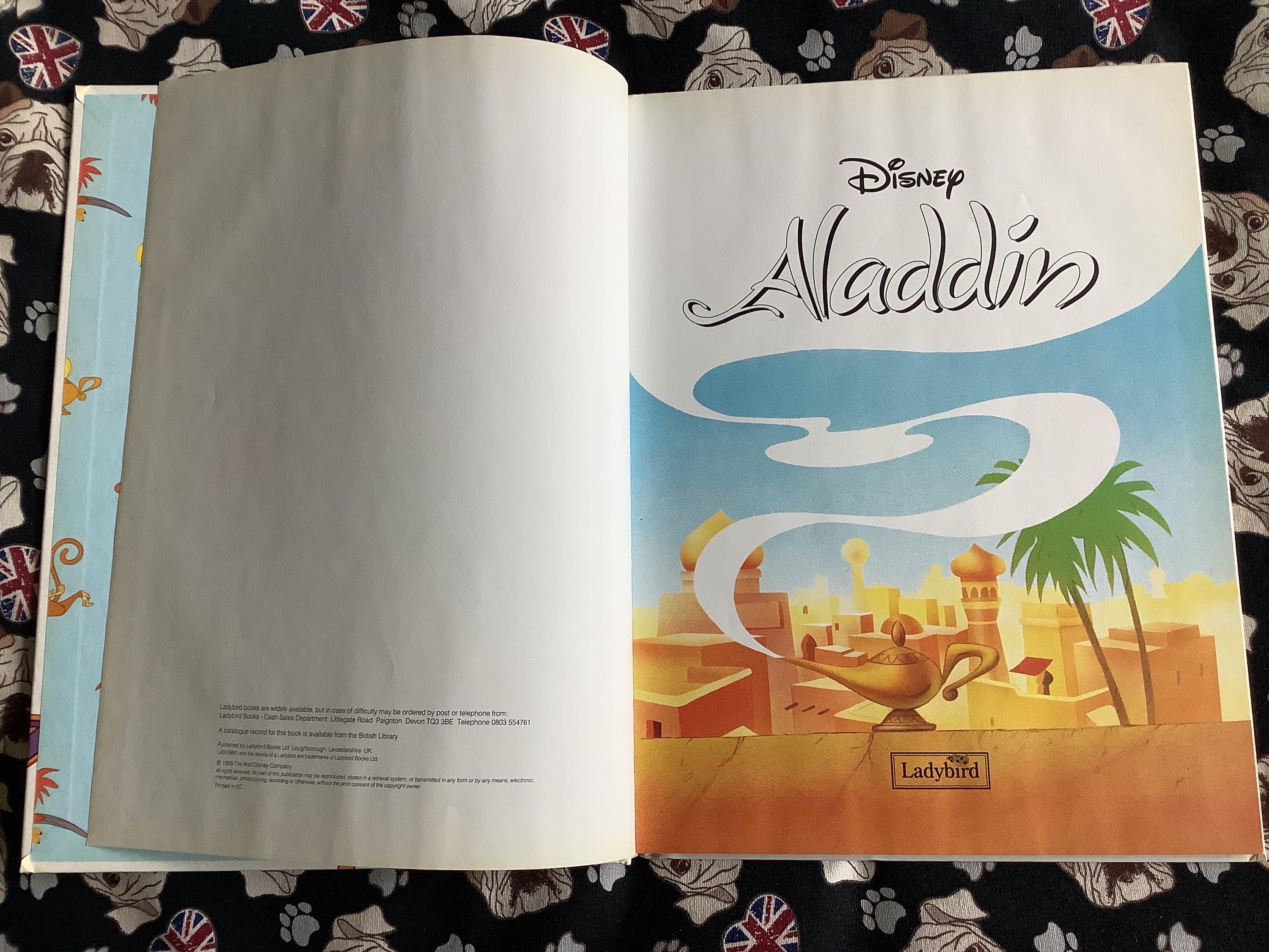 Vintage 1993 Aladdin Large Hardback Book From the Ladybird Disney
