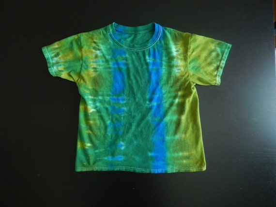 Woodland Stripe Tie Dye T Shirt For Boys Size S 6 8 Etsy