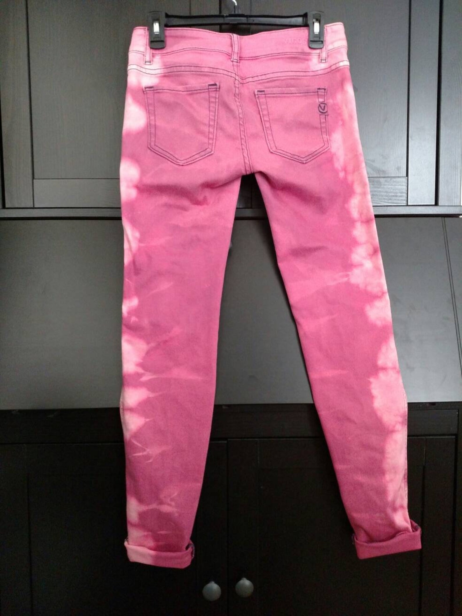 Bleach Dyed Skinny Jeans / 26 W 31 L / Vigoss / Punk Rock Etsy