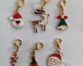 Maschenmarkierer / Anhänger Set Weihnachten charm Nr 7