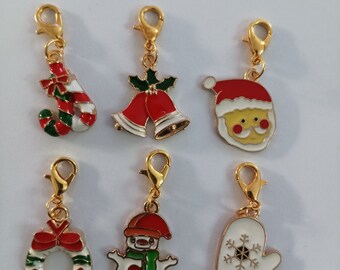 Maschenmarkierer / Anhänger Set Weihnachten charm Nr 8