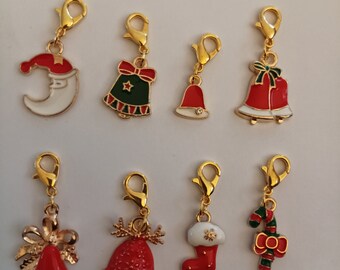 Maschenmarkierer / Anhänger Set Weihnachten charm Nr 14