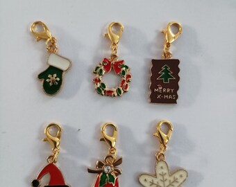 Maschenmarkierer / Anhänger Set Weihnachten charm Nr 9