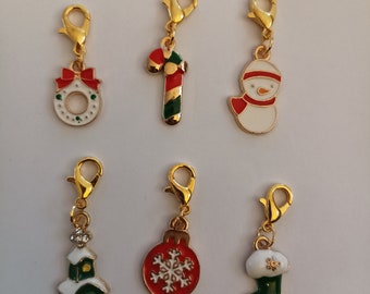 Maschenmarkierer / Anhänger Set Weihnachten charm Nr 13