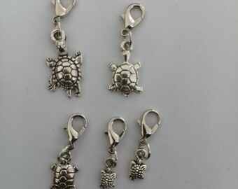 Maschenmarkierer / Anhänger Set charm Schildkröte