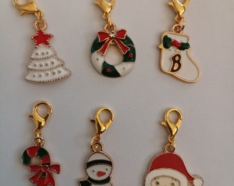 Maschenmarkierer / Anhänger Set Weihnachten charm Nr 10