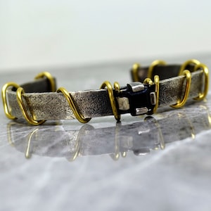 Texturized sterling silver with brass men cuff bracelet, Black stone bracelet, gift for him, artisan bracelet, heavy bangle for men