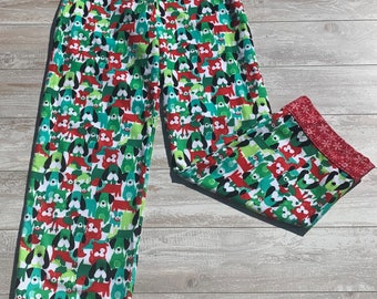 Handmade Flannel Christmas Dog Pajamas(P621)