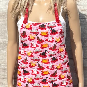 Valentines Apron for Cat Lovers