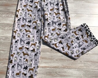 personalised dog print pyjamas