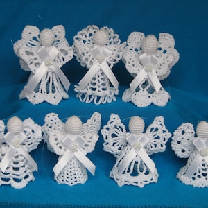 Décorations d'arbre de Noël avec anges, lot de 7