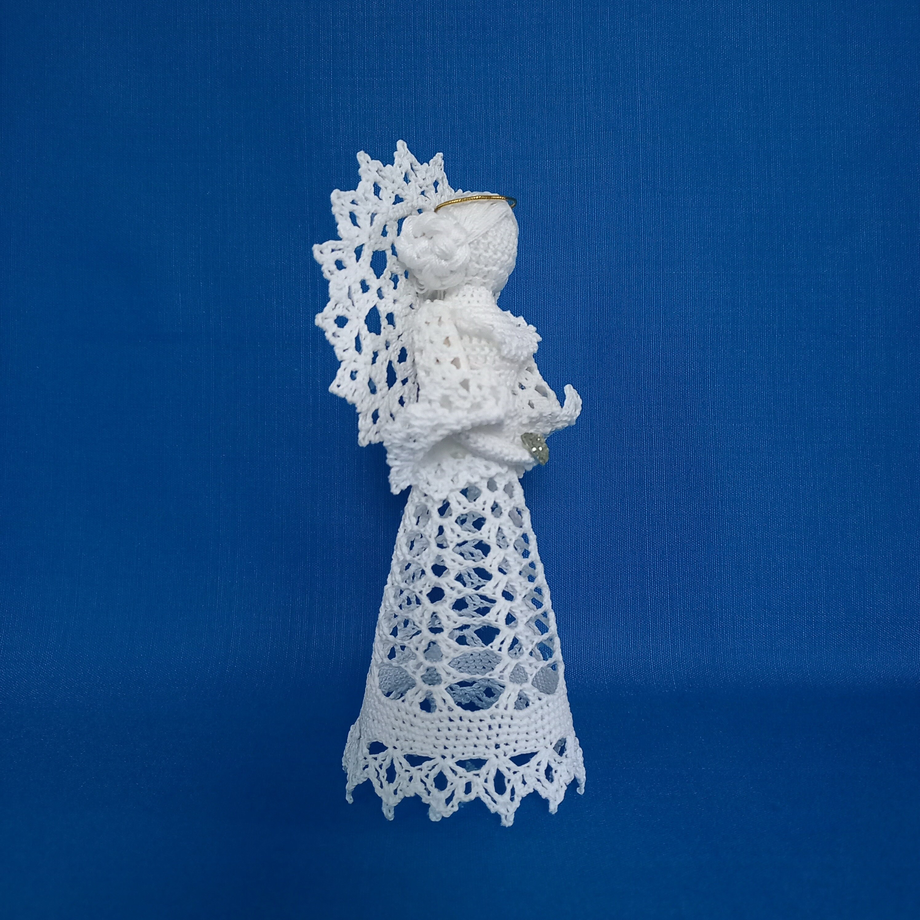 PATTERN Crochet Christmas Angel Tree Topper Doll Ornament Baptism Gift