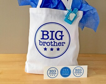 Big Brother Bag/Hospital Visit Bag & Stickers