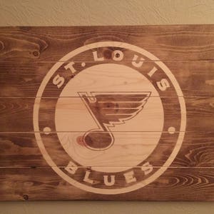 St. Louis Blues 12'' State Circle Sign