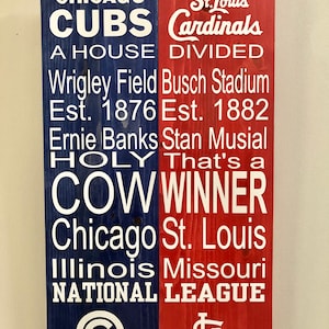 Znak metra „Dom podzielony” – Cubs/Cardinals