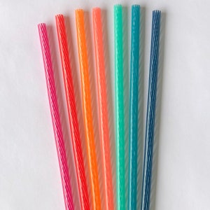 Kikkerland Clear Reusable Glass Straws